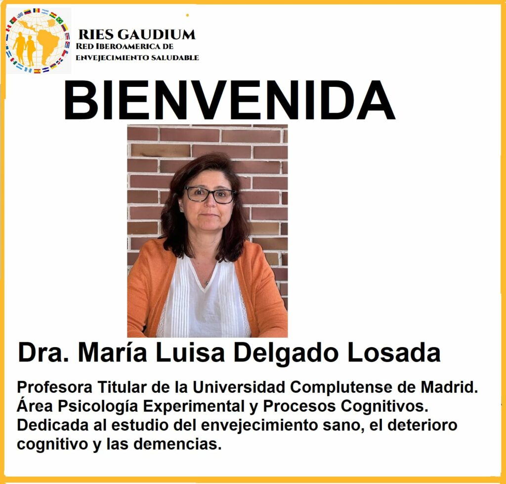 Bienvenida a la Dra. María Luisa Delgado Losada