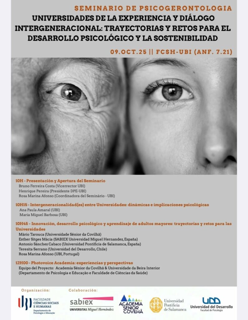 El Dr. Antonio Sánchez representa a RIES GAUDIUM en encuentro sobre los desafíos de la Universidad de la Experiencia en la Universidad de Beira Interior (Portugal)