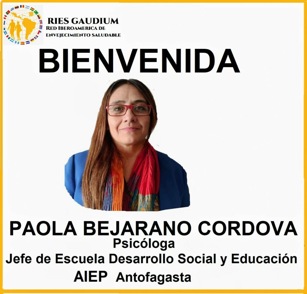 Bienvenida a Paola Bejarano Córdova a RIES Gaudium