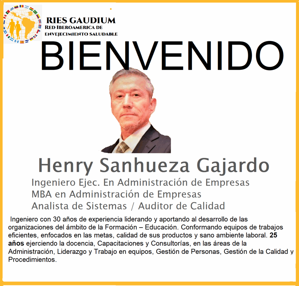 Bienvenida a Henry Sanhueza Gajardo a RIES Gaudium